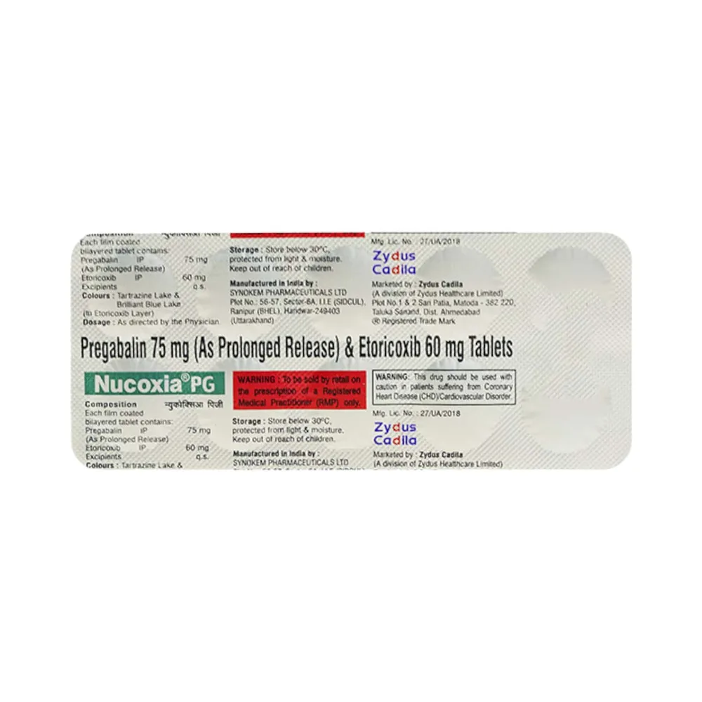 Nucoxia Pg Strip Of 10 Tablets