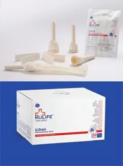 Nulife U-Drain Male Catheter, Natural Rubber Latex