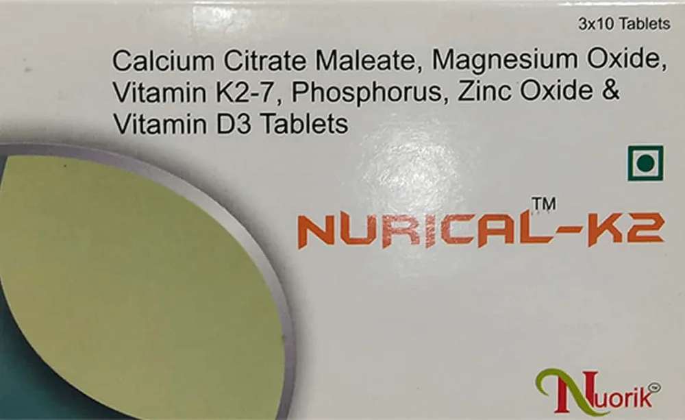 Nurical K2 Strip Of 10 Tablets