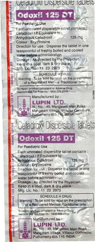 Odoxil Dt 125mg Strip Of 10 Tablets