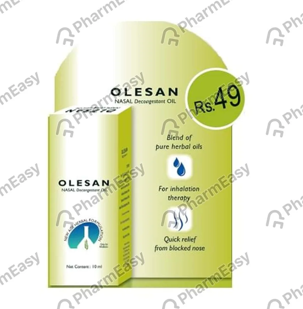 Olesan Bottle Of 10ml Nasal Decongestant Oil