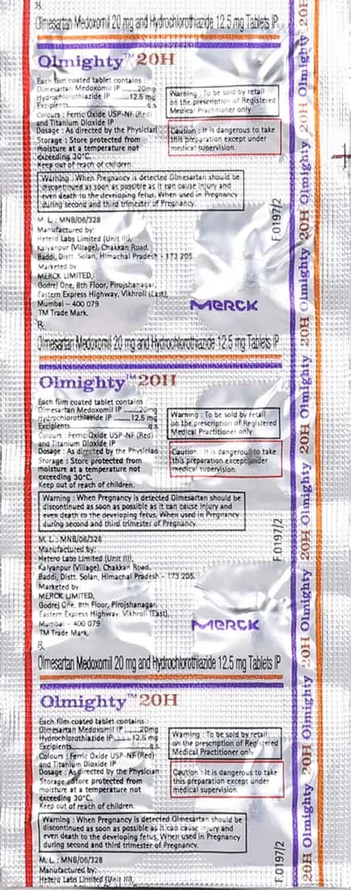 Olmighty H 20mg Strip Of 10 Tablets