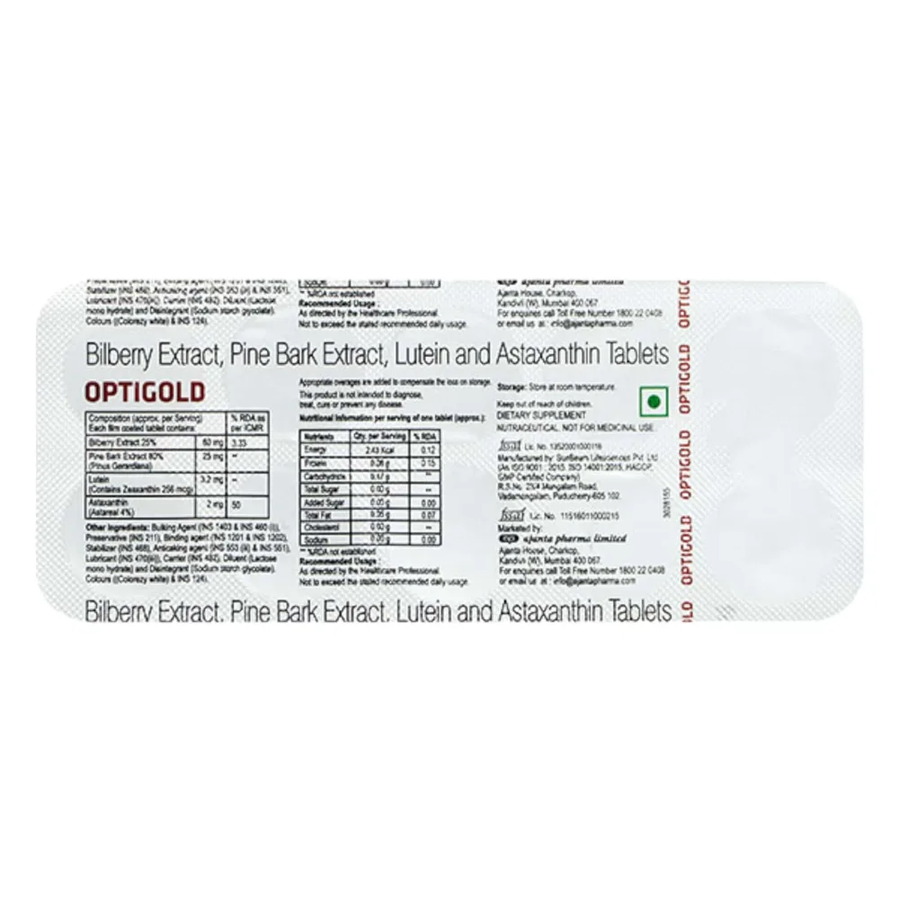 Optigold Strip Of 10 Tablets