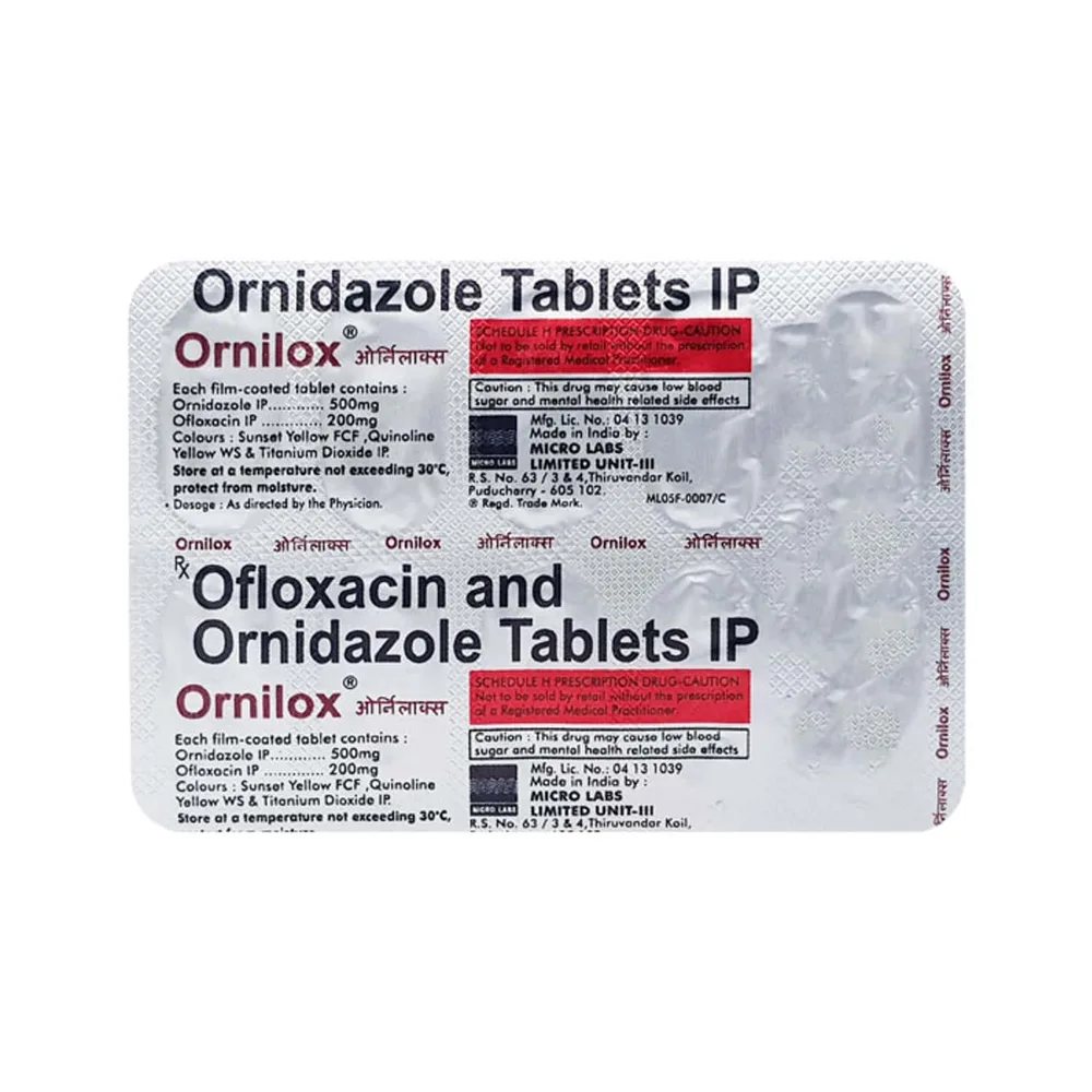 Ornilox Strip Of 10 Tablets