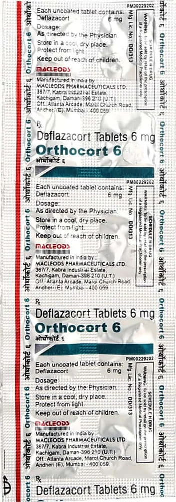 Orthocort 6mg Strip Of 10 Tablets