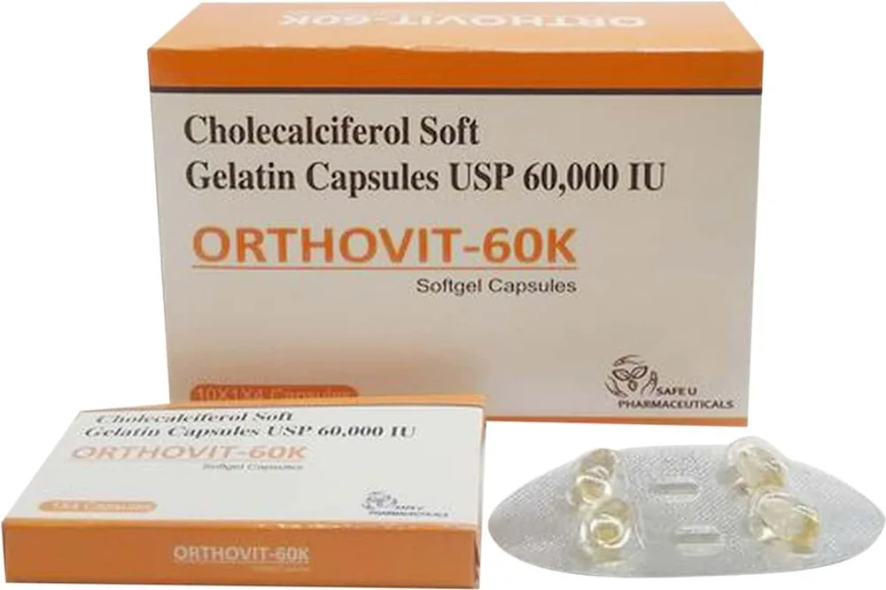 Orthovit 60k Strip Of 4 Capsules