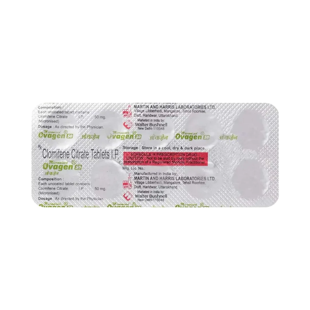 Ovagen 50mg Strip Of 10 Tablets