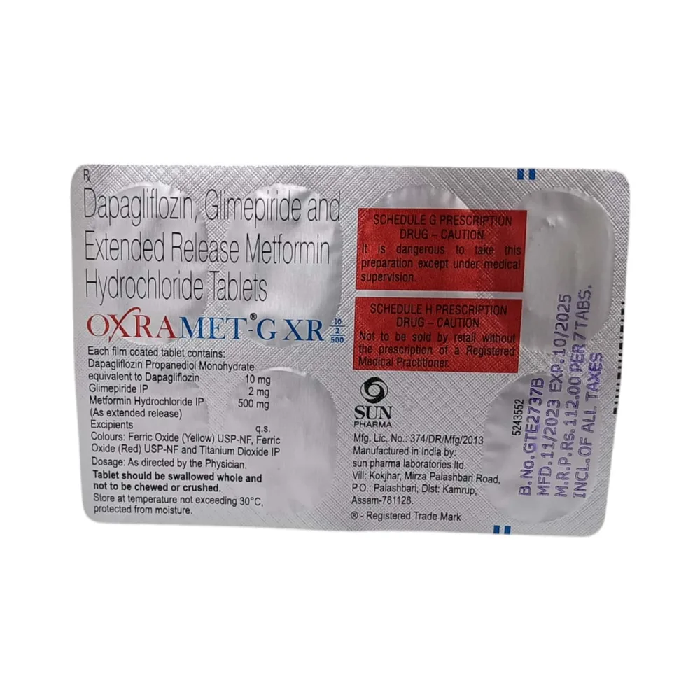 Oxramet G XR 10/2/500mg Tablet