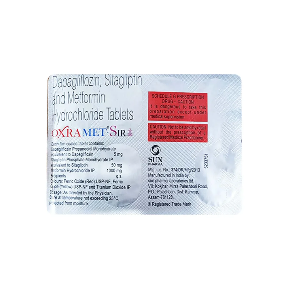 Oxramet S Ir 5/50/1000mg Strip Of 7 Tablets