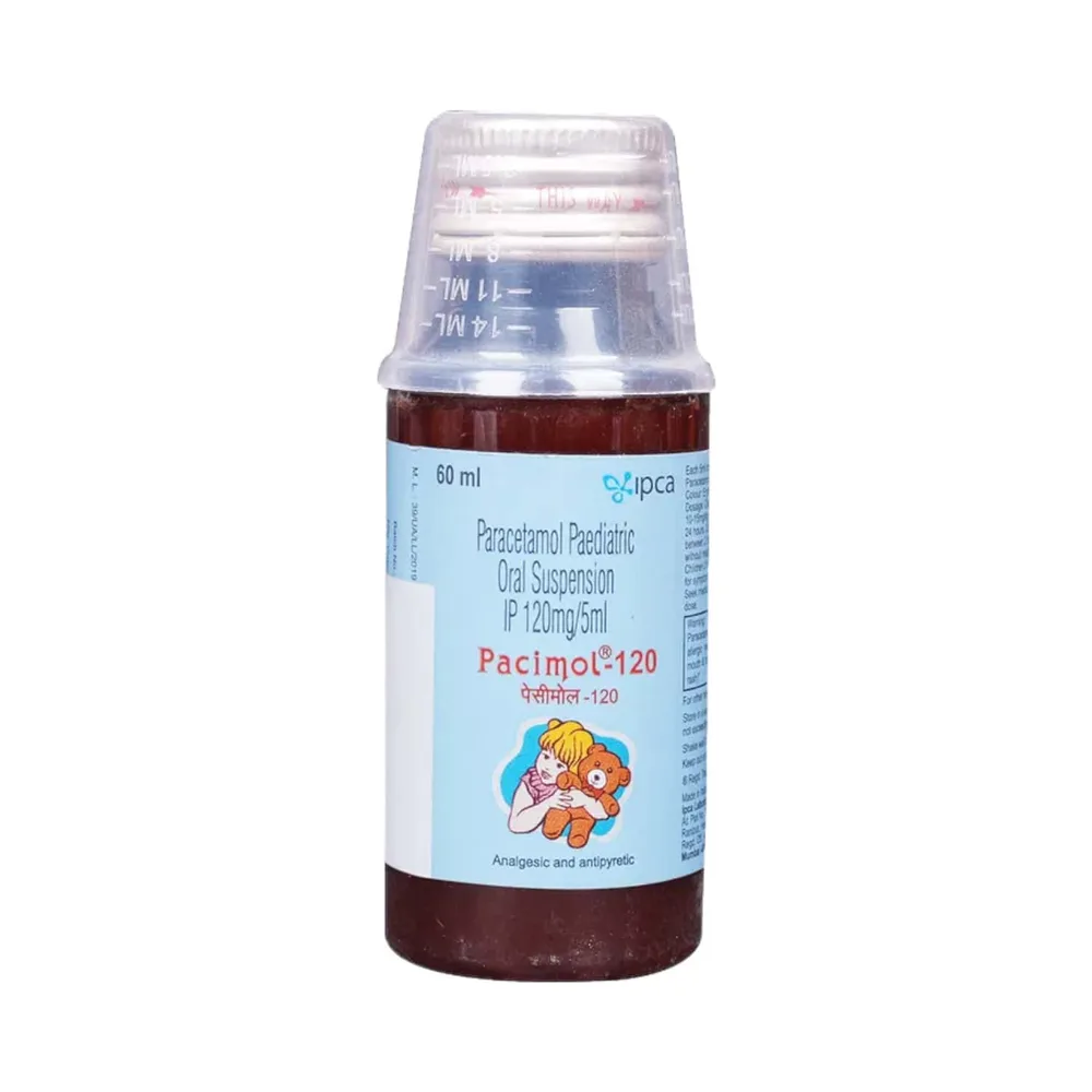 Pacimol 120mg Bottle Of 60ml Suspension