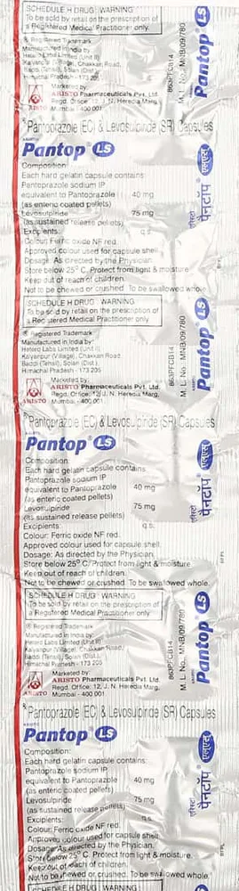Pantop Ls Strip Of 10 Capsules