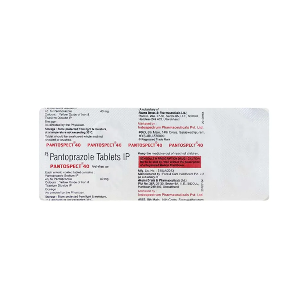 Pantospect 40mg Strip Of 10 Tablets
