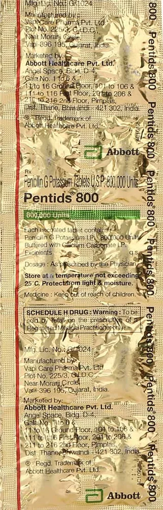 Pentids 800 Tablet