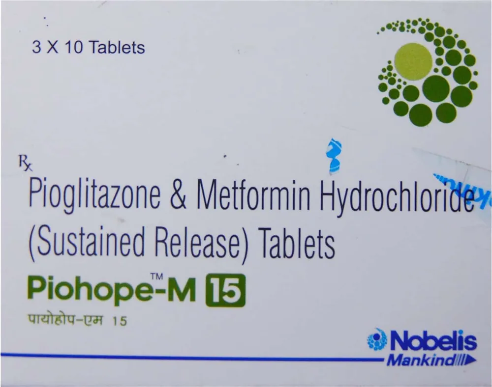 Piohope M 15mg Strip Of 10 Tablets