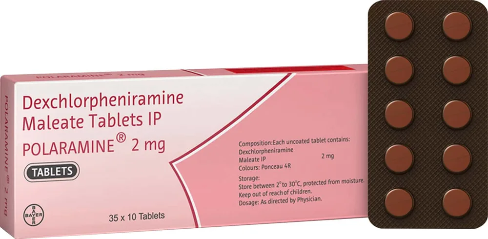 Polaramine 2mg Strip Of 10 Tablets
