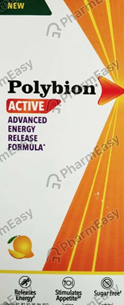 New Polybion Active Sugar Free Bottle Of 100ml Syrup