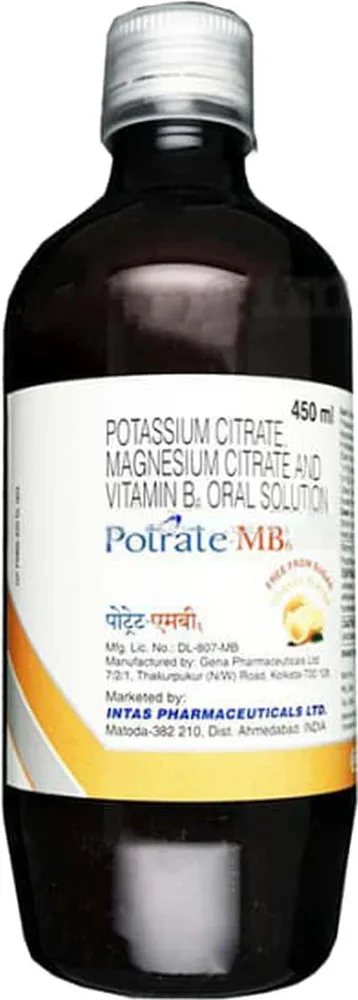 Potrate Mb6 Orange Flavour Sugar Free Bottle Of 450ml Solution