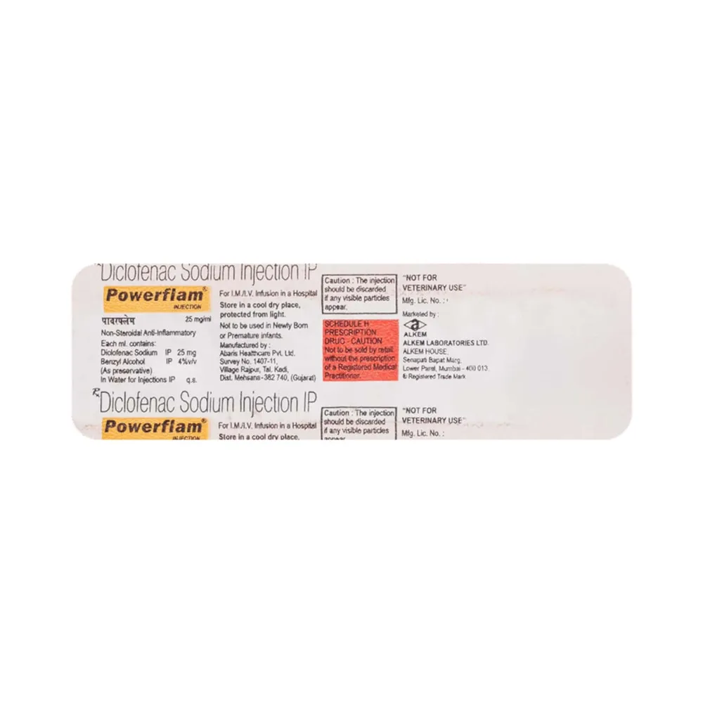 Powerflam 25mg Ampoule Of 3ml Injection