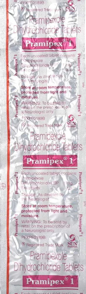 Pramipex 1mg Strip Of 10 Tablets