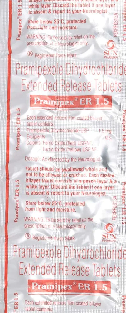 Pramipex Er 1.5mg Strip Of 10 Tablets