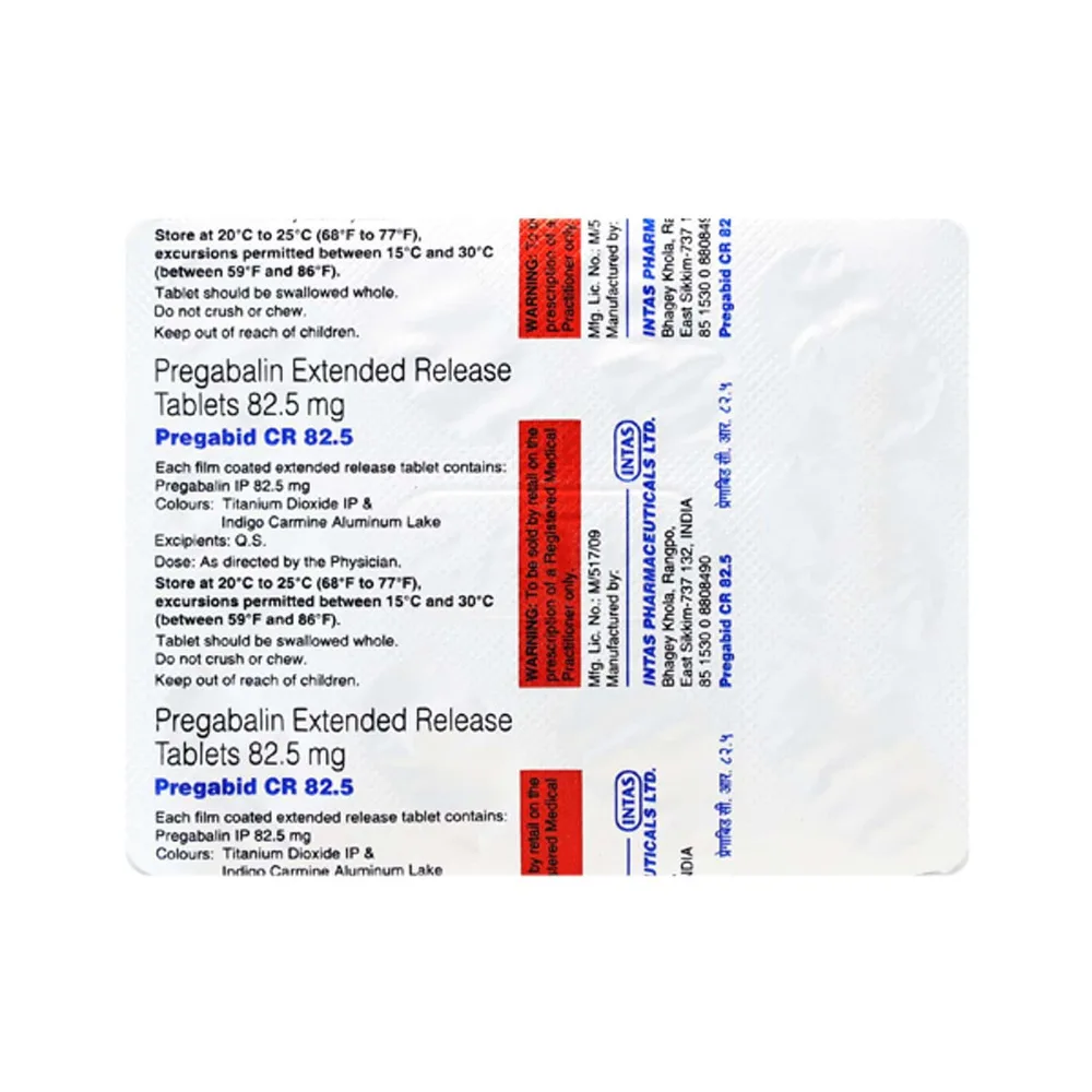 Pregabid CR 82.5 Tablet