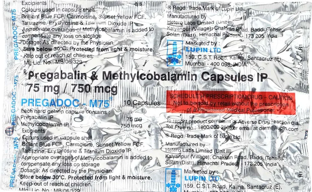 Pregadoc M 75mg Strip Of 10 Capsules