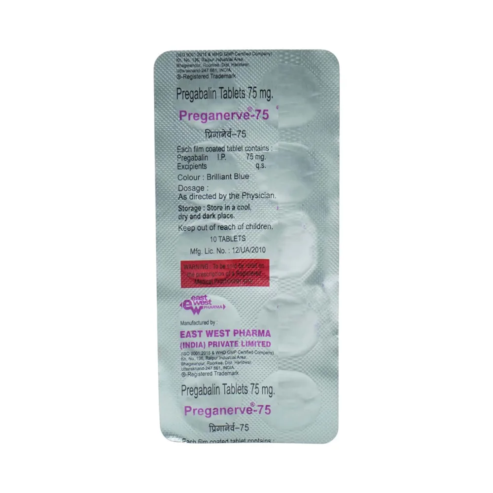 Preganerve 75mg Strip Of 10 Tablets
