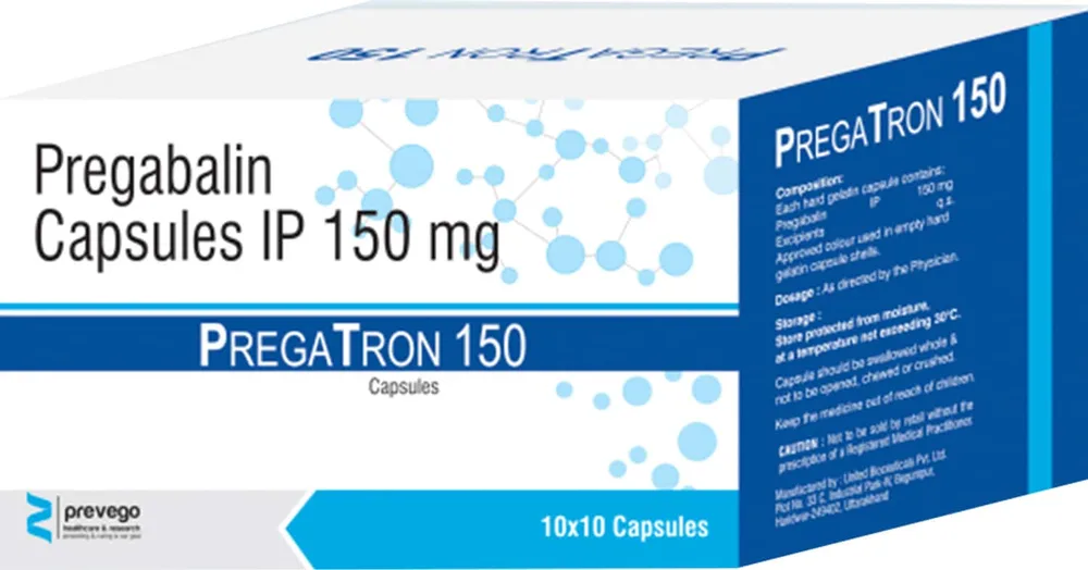 Pregatron 150mg Strip Of 10 Capsules