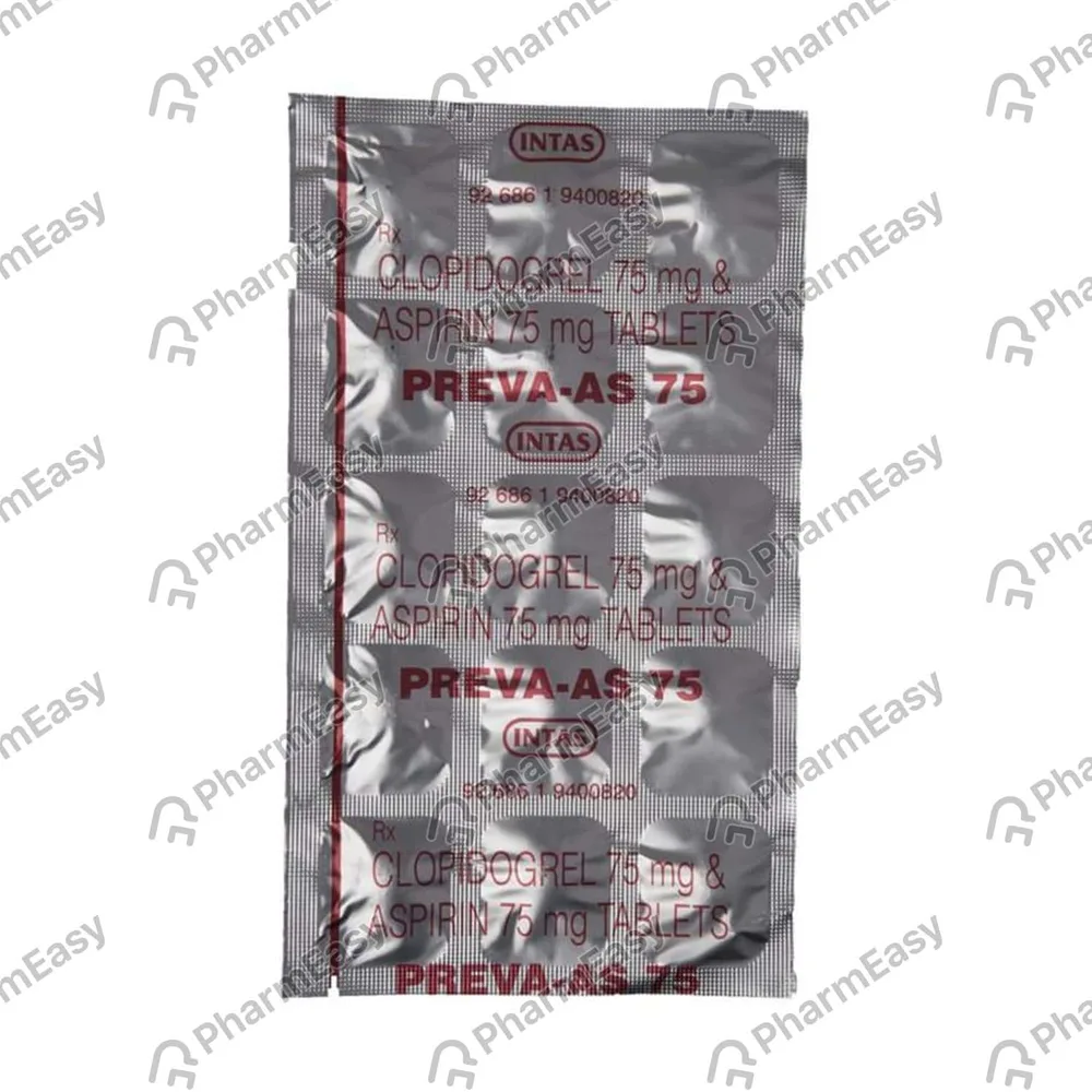 Preva As 75mg Strip Of 10 Tablets