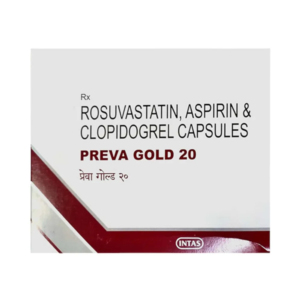 Preva Gold 20mg Strip Of 15 Capsules