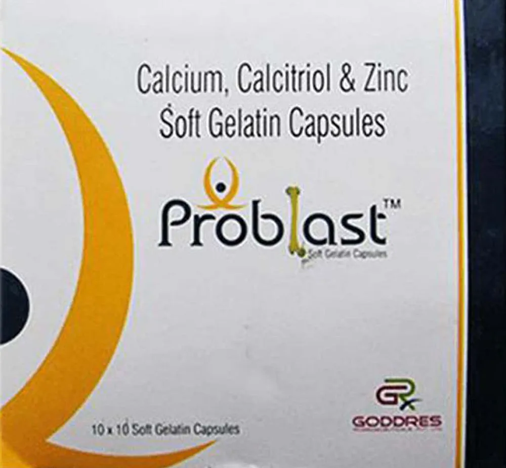 Problast Fem Strip Of 10 Softgel Capsules