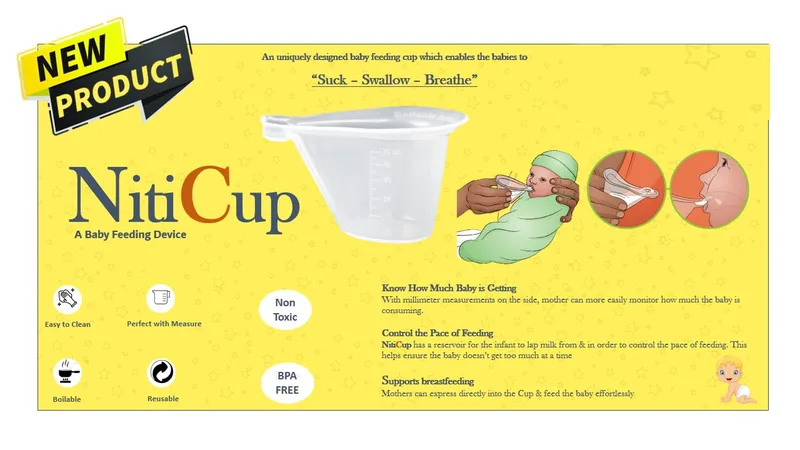 Niti Cup For Baby Feeding Device -Pure Silicon washable