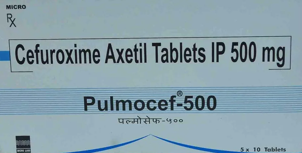 Pulmocef Cv 500mg Strip Of 10 Tablets
