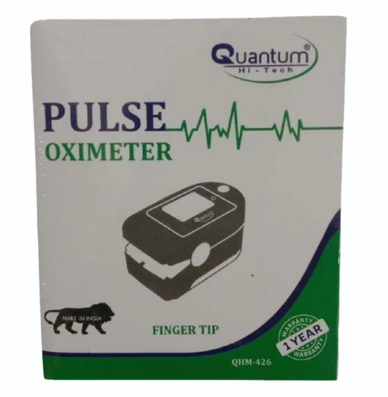 Quantum Pulse Oximeter Finger tip Digital Pulse Oxygen Meter Machine