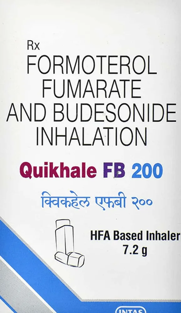 Quikhale Fb 200mcg Hfa 120md Box Of 7.2gm Meter Dose Inhaler