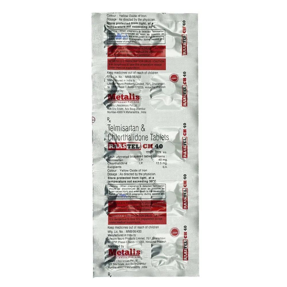 Raastel Ch 40mg Strip Of 10 Tablets