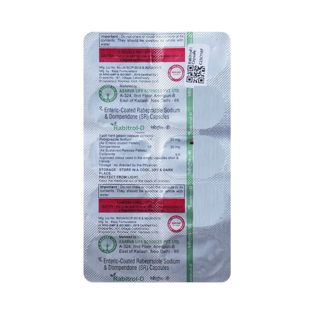 Rabitrol D Strip Of 10 Capsules