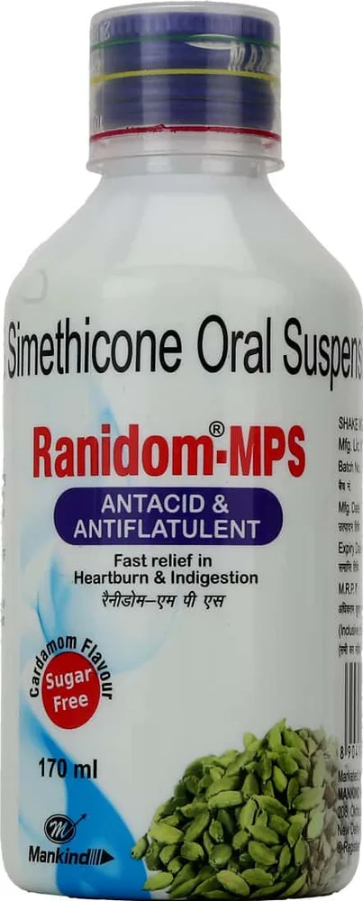 Ranidom Mps Cardamom Flavour Sugar Free Bottle Of 170ml Suspension