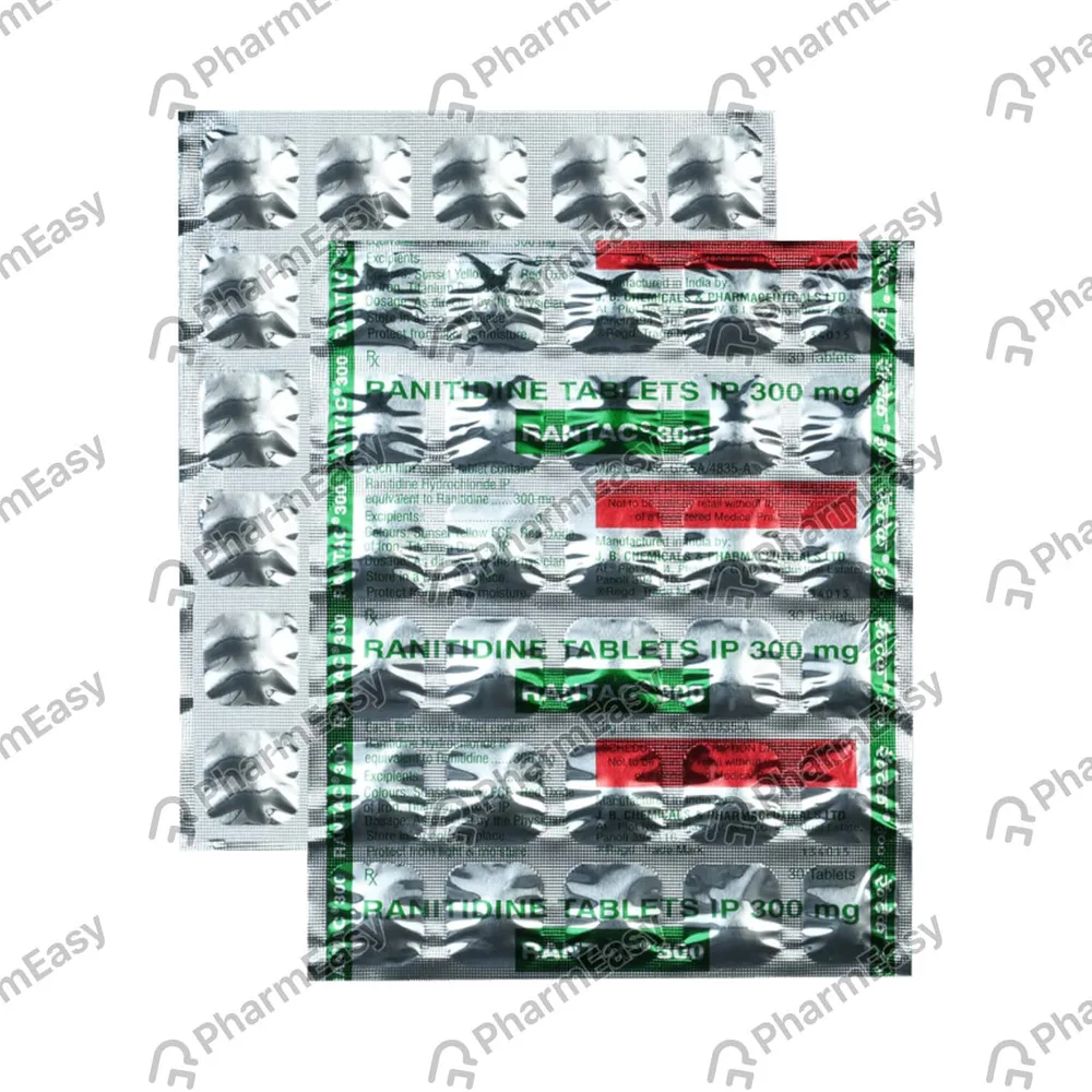 Rantac 300mg Strip Of 10 Tablets