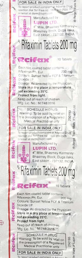 Rcifax 200mg Strip Of 10 Tablets