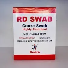 RD Gauze Swabs 10cm x 10cm - 30 Packs (4 Pieces Per Pack)