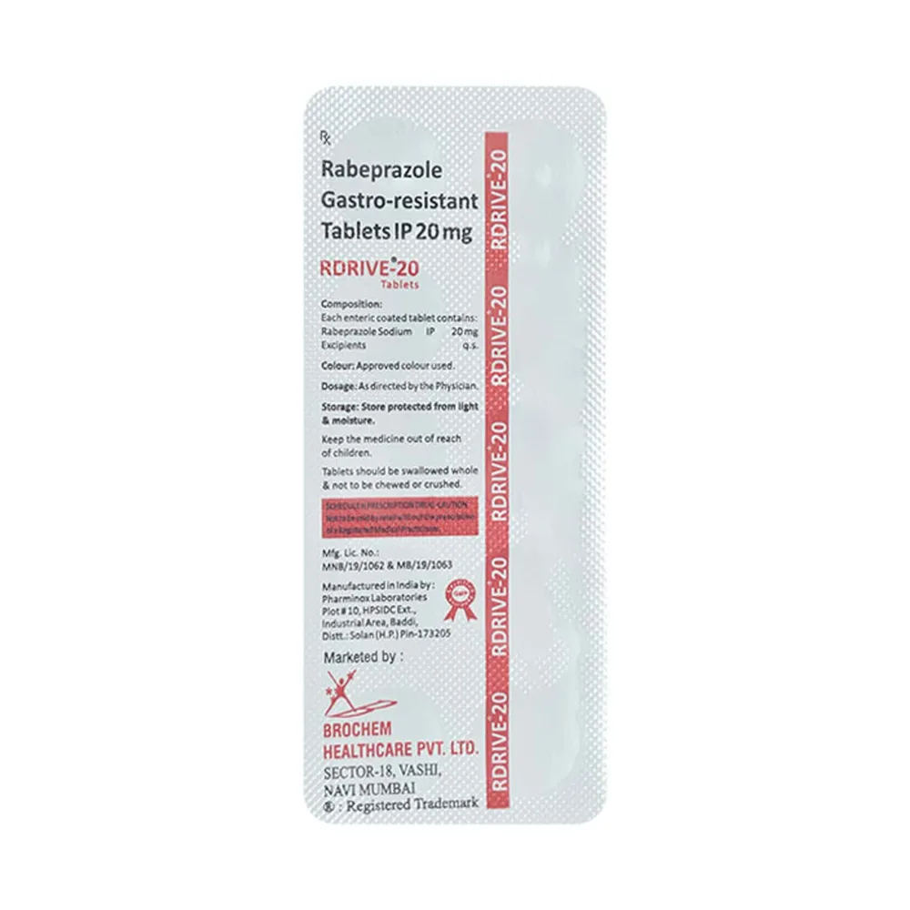 Rdrive 20mg Strip Of 10 Tablets