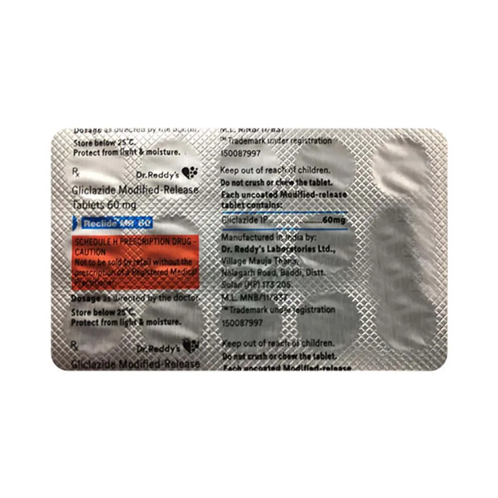 Reclide Mr 60mg Strip Of 15 Tablets