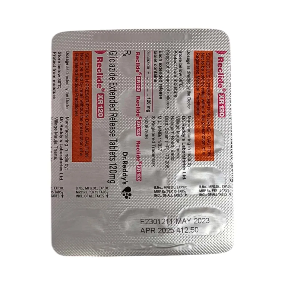 Reclide Xr 120mg Strip Of 15 Tablets