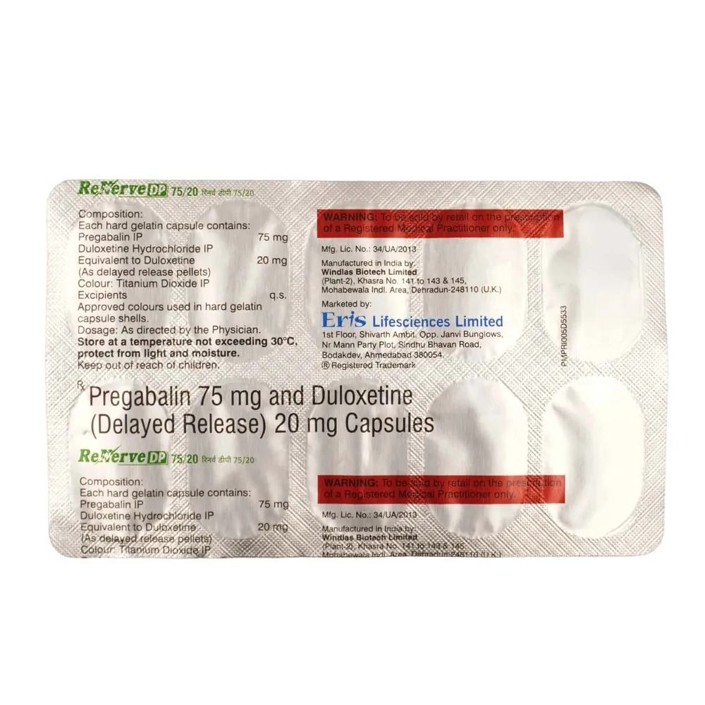 Renerve Dp 75/20mg Strip Of 10 Capsules