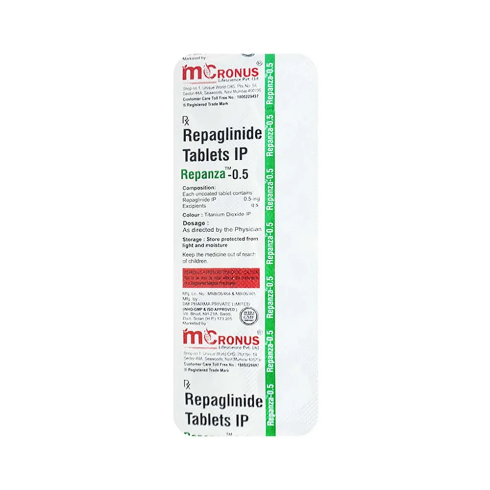 Repanza 0.5mg Strip Of 10 Tablets