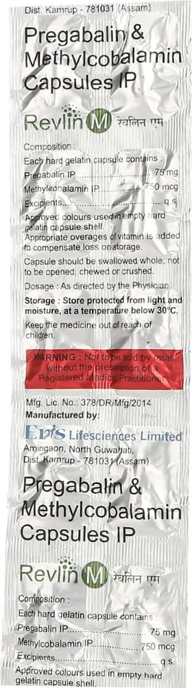 Revlin M Strip Of 10 Capsules