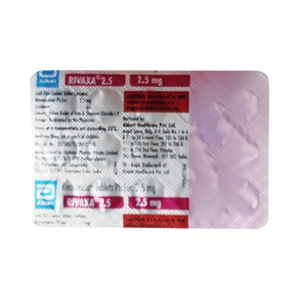 Rivaxa 2.5mg Strip Of 15 Tablets