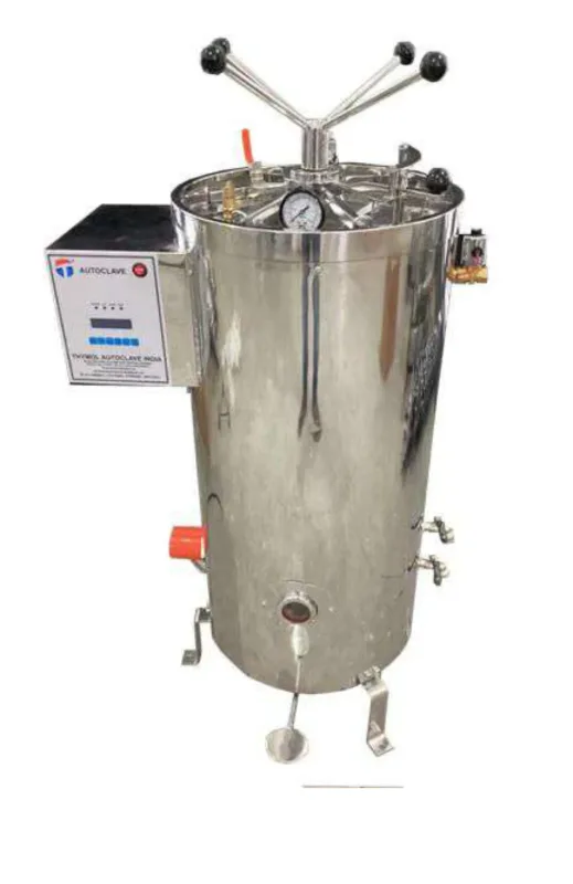 AUTOCLAVE VERTICAL RADIAL LOCK TRIPLE CHAMBER 12X20 (DRUM 11X9- 2 NOS)