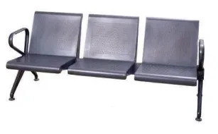 Visitor chair 3 seater powder coated